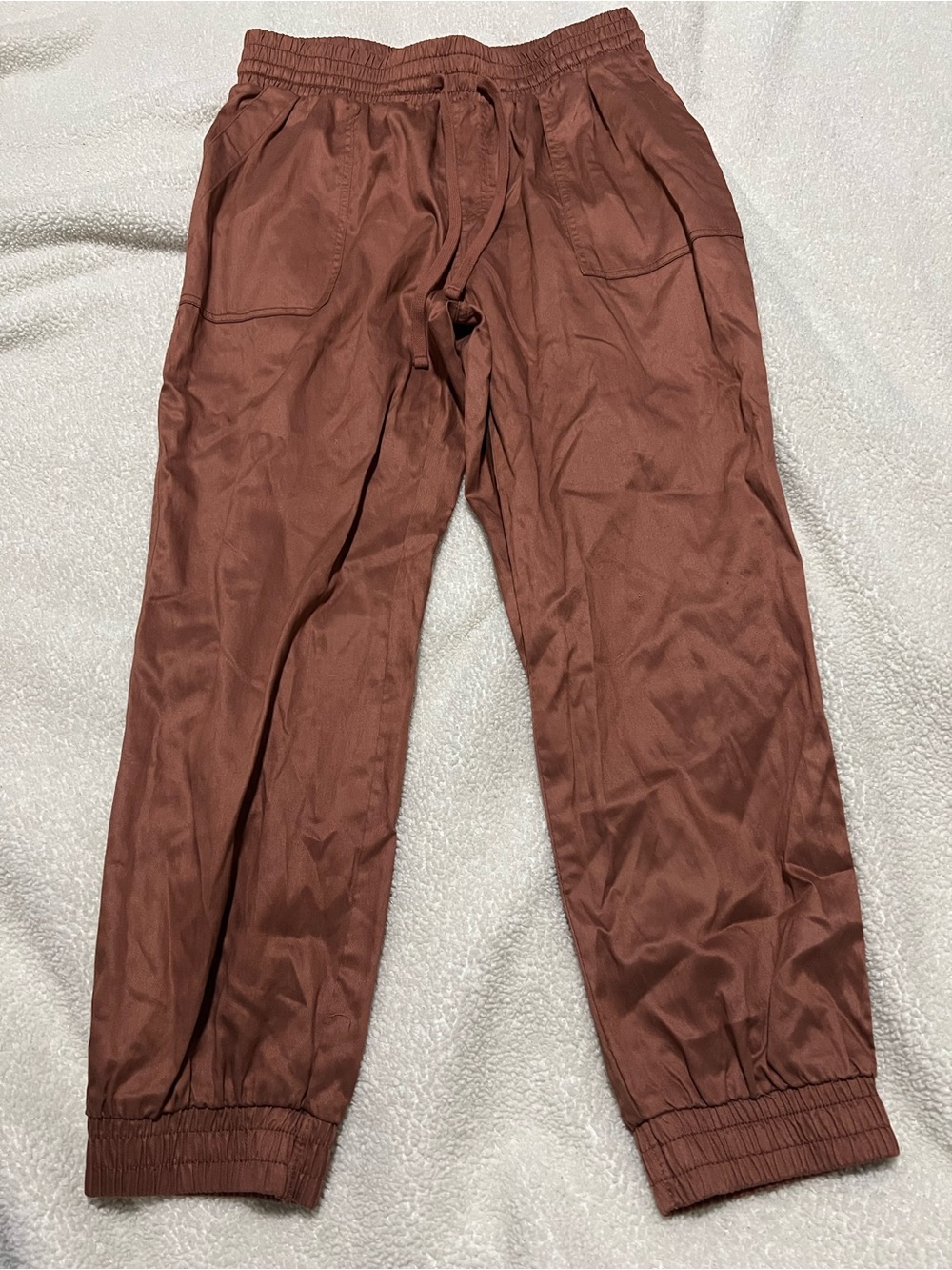 a new day women’s Rust Brown Drawstring Joggers